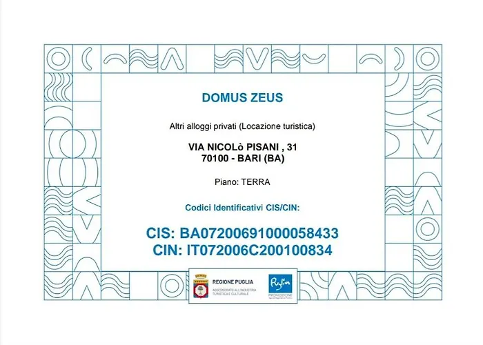 Appartement Domus Zeus Bari